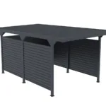 Wiata samochodowa Komplet z Blachami Bocznymi garaż Carport 549 x 287 x 238 cm