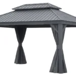 Pawilon Ogrodowy PREMIUM 3.65 x 4.85m Wiata ogrodowa Corciano Stalowy dach